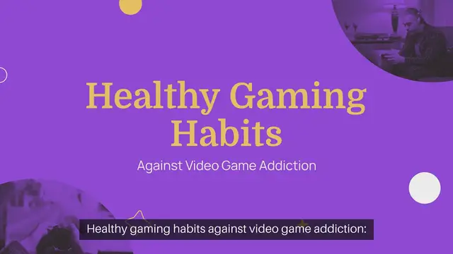 Video thumbnail for Healthy gaming habits against video game addiction