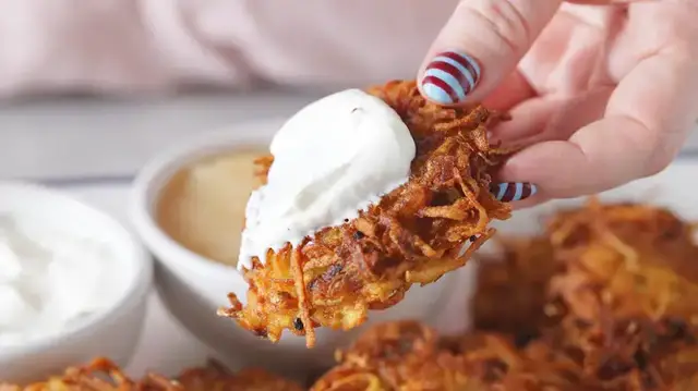 Video thumbnail for Classic Latkes Recipe