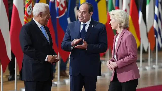 'Video thumbnail for EU and Egypt hold inaugural joint summit'
