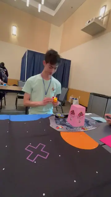 Video thumbnail for 6.16 Second 3x3 Rubiks Cube Solve at Davis Spring 2025