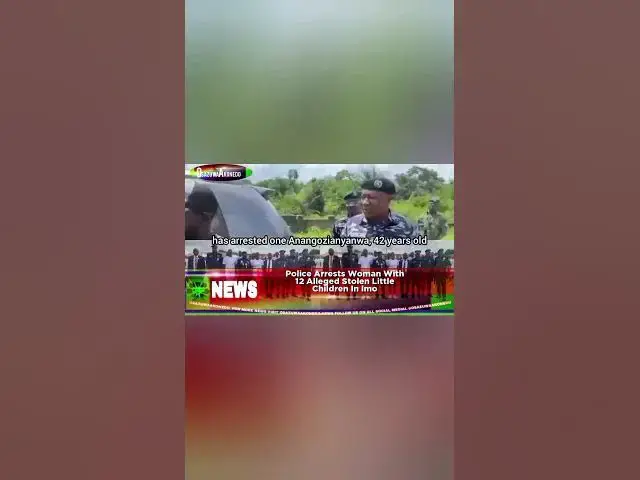 Video thumbnail for Police Arrests Woman With 12 Alleged Stolen Little Children In Imo