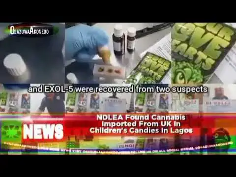 'Video thumbnail for NDLEA Found Cannabis Imported From UK In Children's Candies In Lagos'