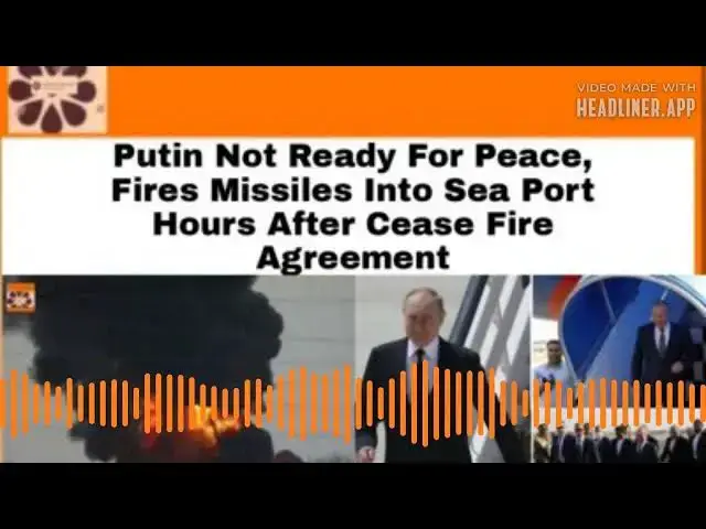 Video thumbnail for Putin Not Ready For Peace, Fires Missiles Into Sea Port Hours After Cease Fire Agreement