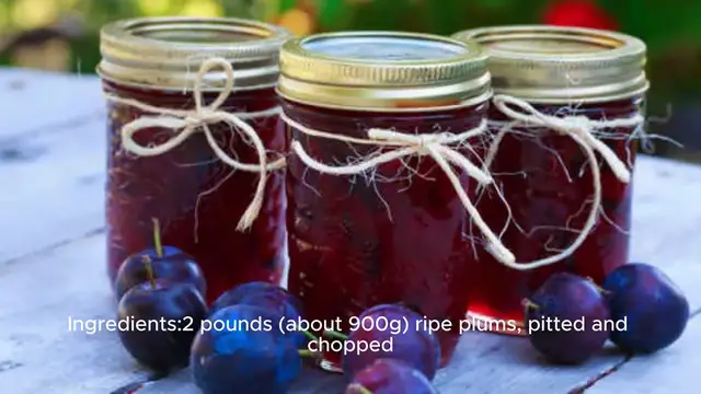 Video thumbnail for Plum Jam Recipe