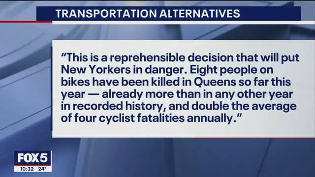 Video thumbnail for Judge orders Astoria bike lane to be removed in unprecedented ruling