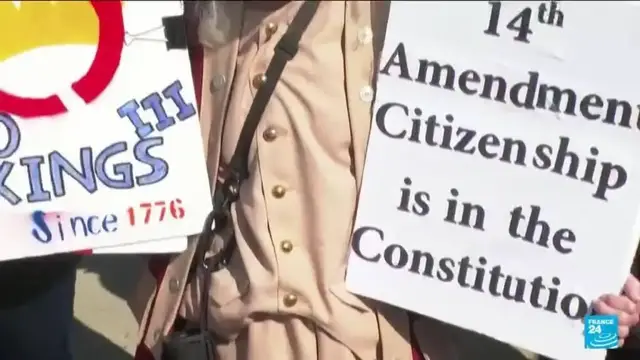 Video thumbnail for US Supreme Court rejects Trump bid to limit birthright citizenship