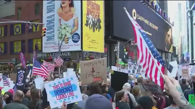 'Video thumbnail for 'No Kings' protests in NYC: 100,000+ demonstrators'