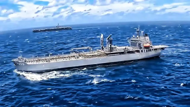 'Video thumbnail for Royal Australian Navy Conducts VERTREP With USN (2021)'