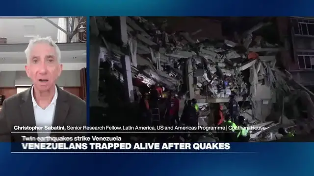 Video thumbnail for Venezuela suffers effects of Trump’s aid, foreign policies after deadly quakes