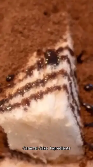 'Video thumbnail for caramel cake recipe'