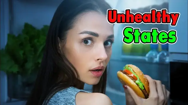 Video thumbnail for Top 10 Most Unhealthy States