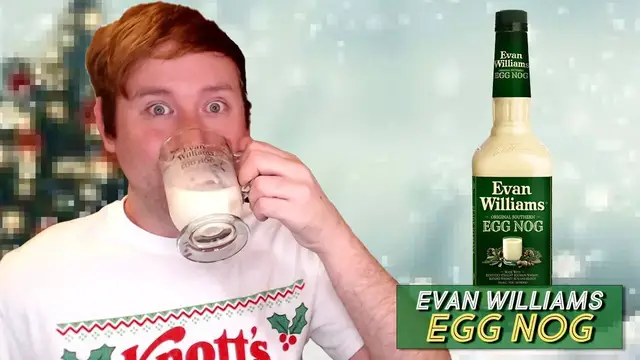 'Video thumbnail for Evan Williams Egg Nog - Bourbon Byte-Sized Review'