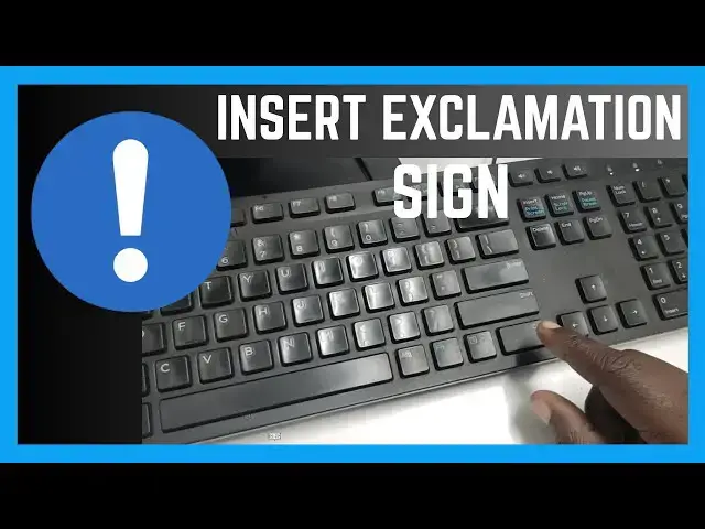 'Video thumbnail for How To Insert An Exclamation Mark(!) On Document'