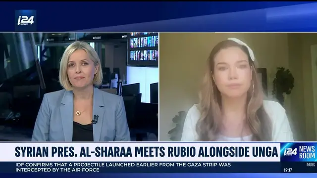 'Video thumbnail for Syrian Pres. Al-Sharaa meets Rubio alongside UNGA'