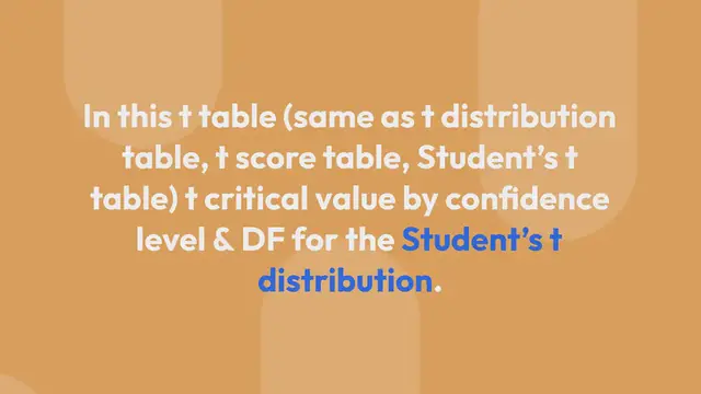 Video thumbnail for T Table : For ttable calculator ttable.org