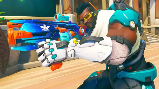 'Video thumbnail for Overwatch 2 x NERF - Official Gameplay Trailer'