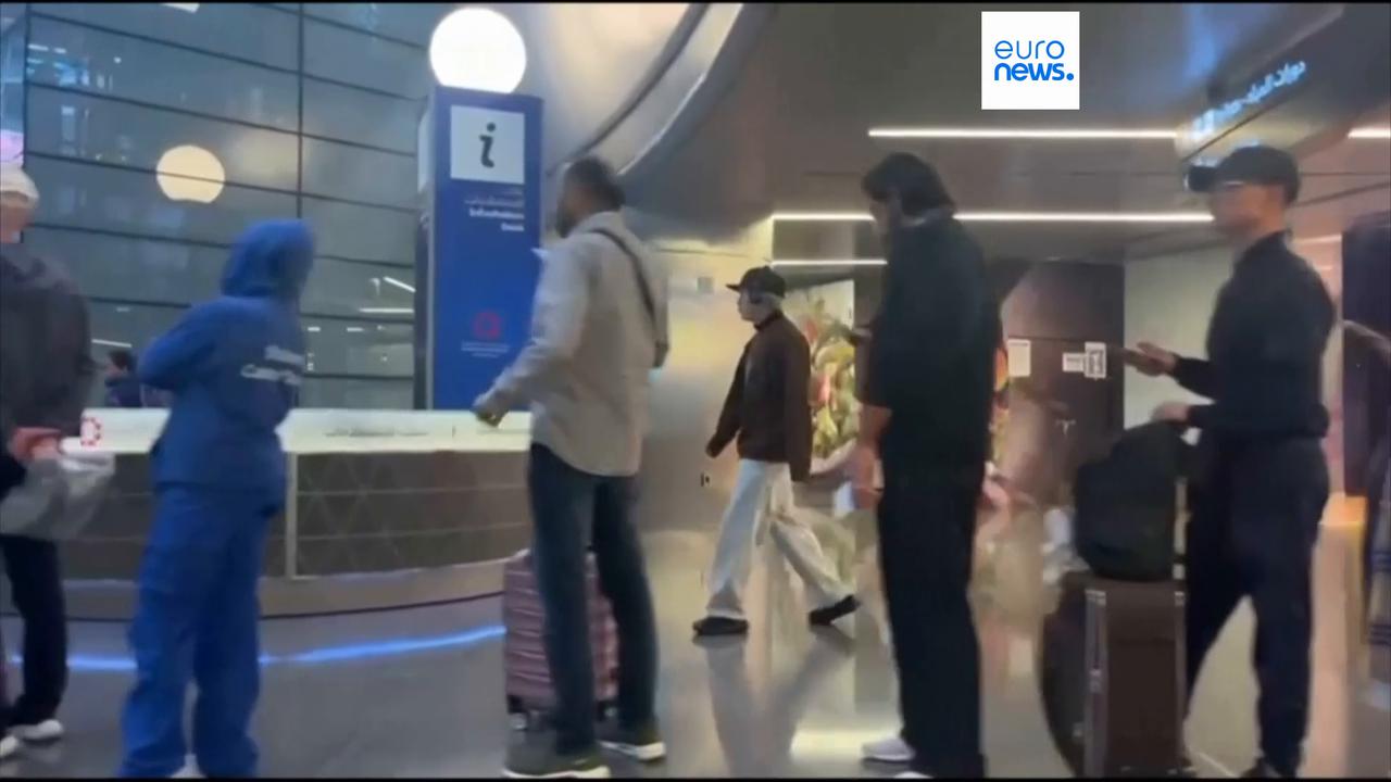 Video thumbnail for Middle East flights: first departures bring slight relief amid global aviation turmoil