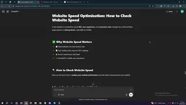 'Video thumbnail for Website Speed Optimization How to Check Website speed'