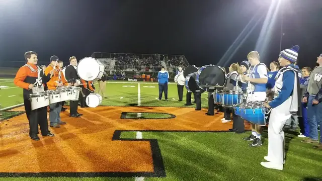 Video thumbnail for Rival Marching Bands Unite To Play Together | Happily TV