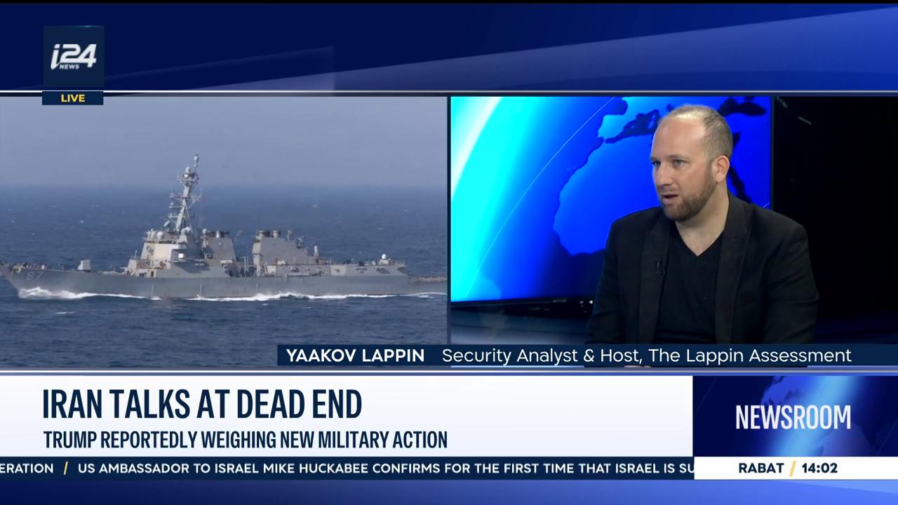 Video thumbnail for Iran talks at dead end: Trump reportedly weighing new military action