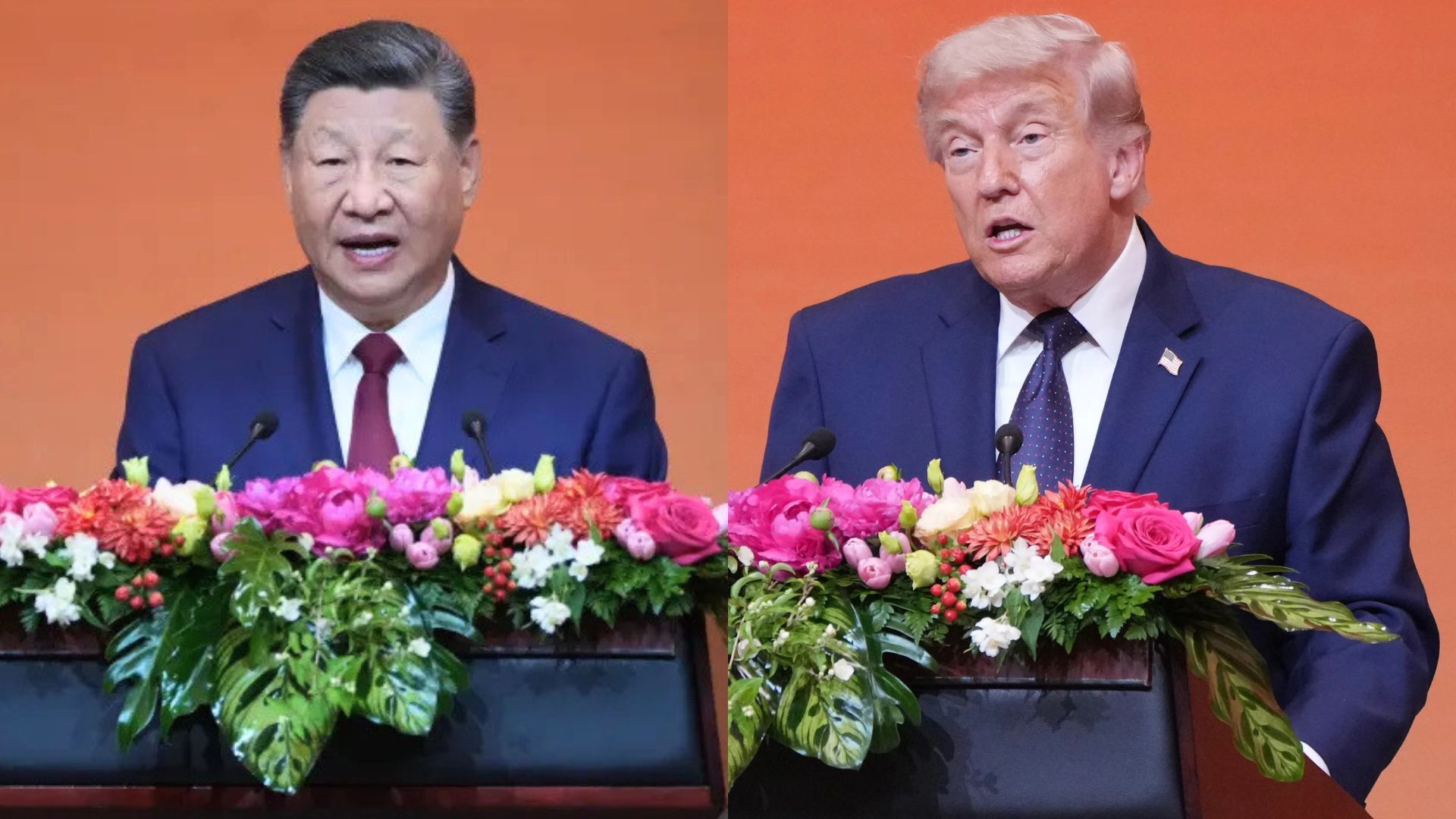 Video thumbnail for Xi urges US-China partnership as Trump calls him ‘my friend’ in banquet remarks