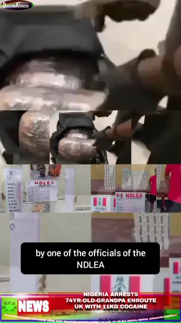 Video thumbnail for Nigeria Arrests 74yr Old Grandpa Enroute UK With 11kg Cocaine