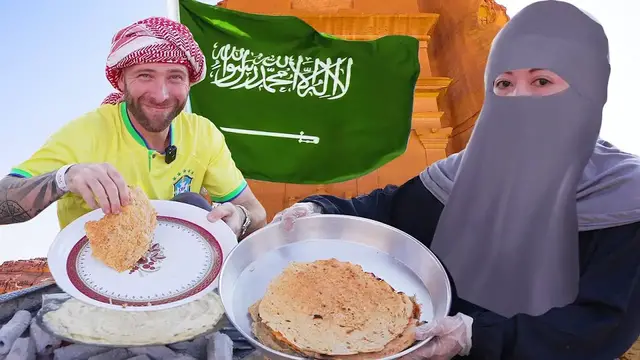 Video thumbnail for The Best AlUla Saudi Arabia Food Tour! Hegra and AlUla Food!