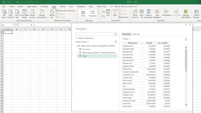 'Video thumbnail for Import from Web in Excel with Power Query'