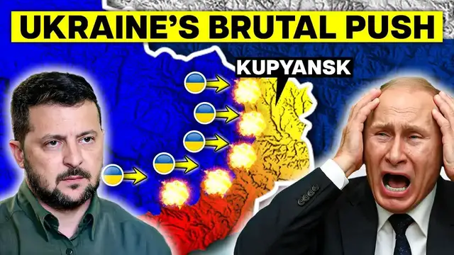 Video thumbnail for Business Basics: ukraine takes back kupiansk: putin's parade disaster unfolds