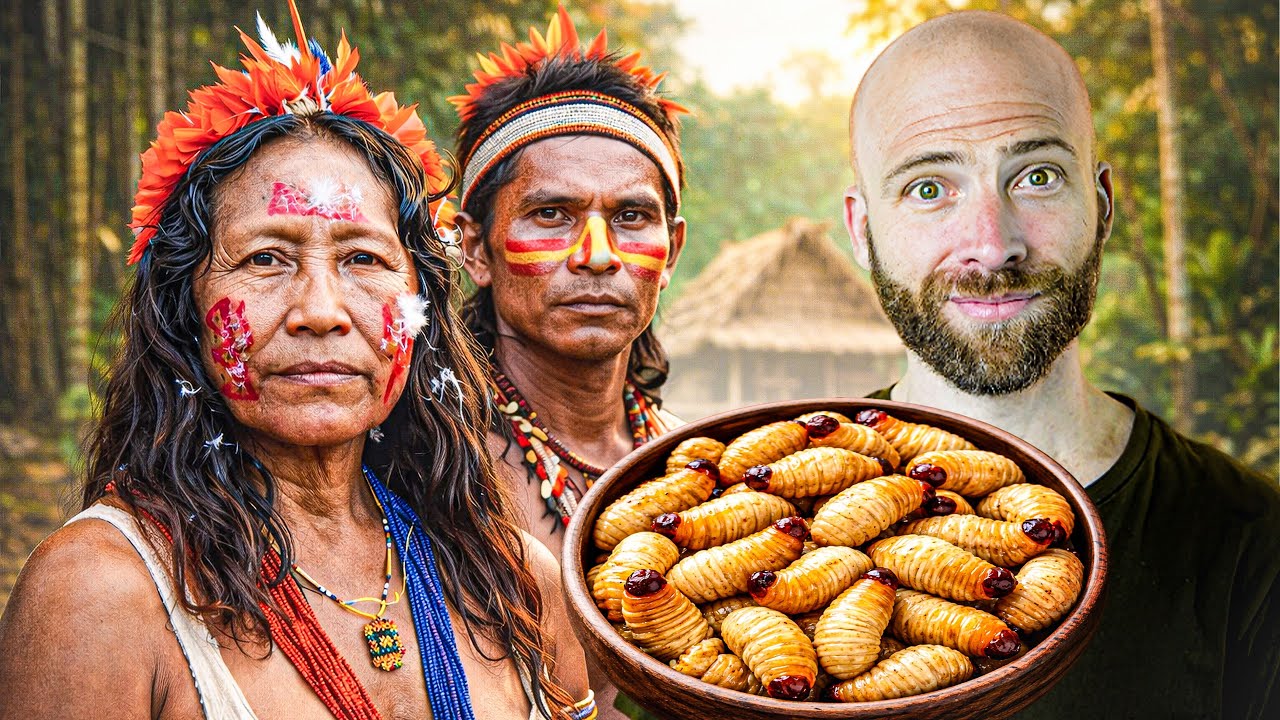 Video thumbnail for Eating with Surinamese Tribe!! Exotic Tribal Food!!