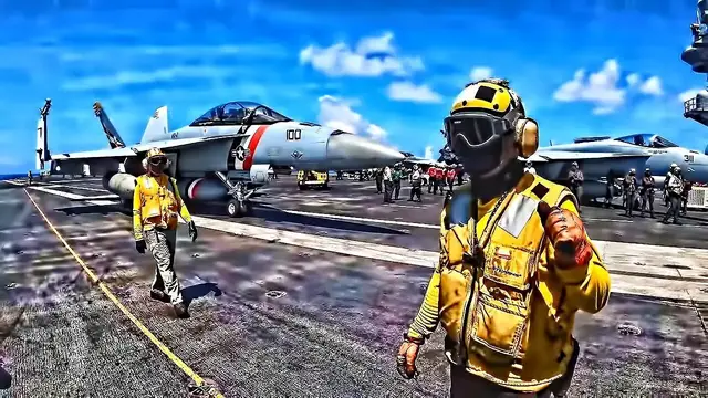'Video thumbnail for Flight Ops Aboard USS Carl Vinson • 7th Fleet AOR (2021)'