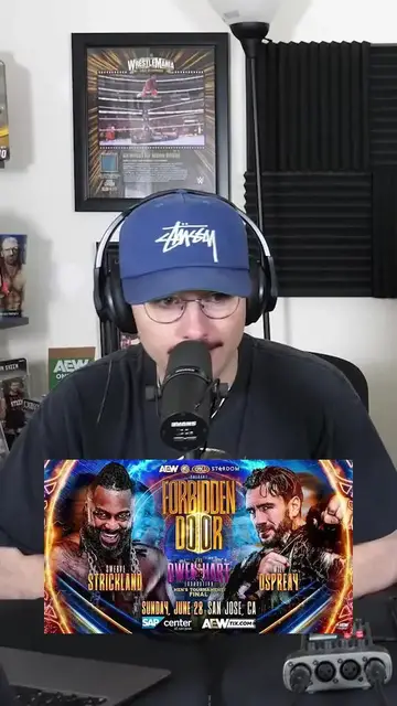Video thumbnail for WILL OSPREAY OR SWERVE STRICKLAND AT AEW FORBIDDEN DOOR?