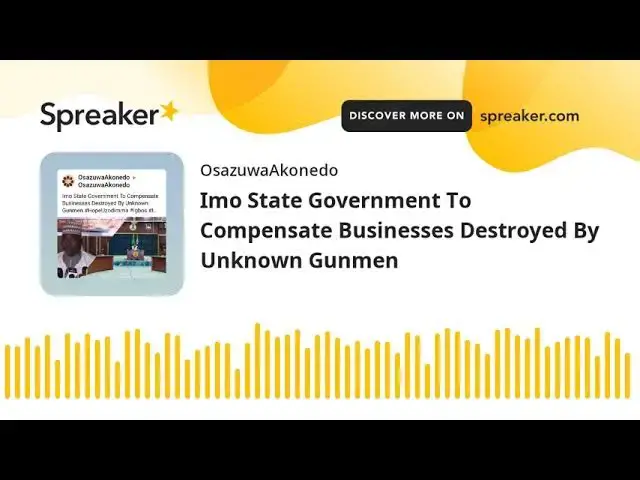 Video thumbnail for Imo State Government To Compensate Businesses Destroyed By Unknown Gunmen