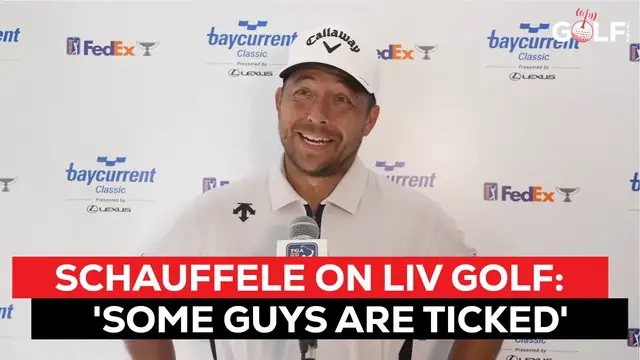Video thumbnail for Xander Schauffele on LIV Golf players returning: Some guys are ticked
