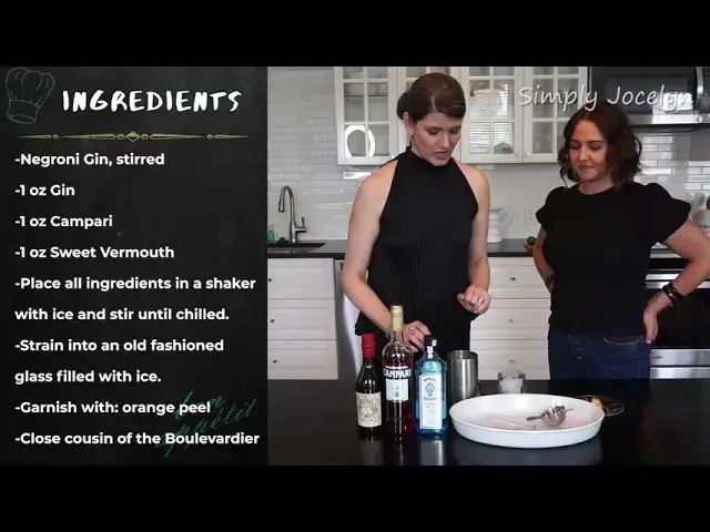 Video thumbnail for How to Make a Negroni - Classic Italian Cocktail