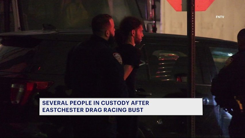 Video thumbnail for Multiple people in custody after Eastchester drag racing bust