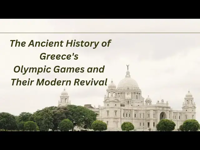 'Video thumbnail for The Ancient History of Greece's Olympic Games and Their Modern Revival'