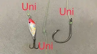 Video thumbnail for Uni knot- is this the only fishing knot you need? How to tie and 3 ways to use!!