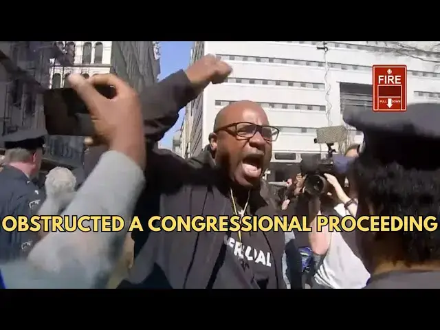 Video thumbnail for Rep. Jamaal Bowman (D-NY) Obstructed a Congressional Proceeding