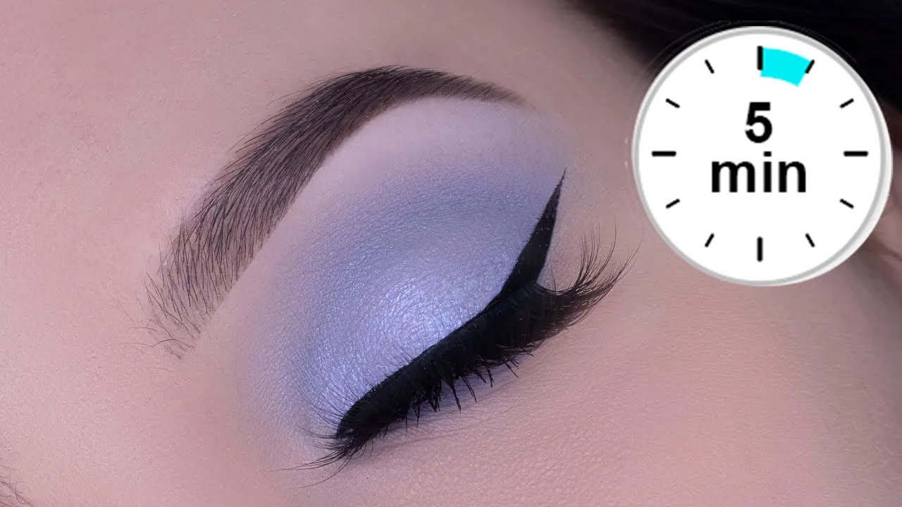 Video thumbnail for 5 MINUTE Blue Lilac Eye Makeup Look | Using $9,- Palette