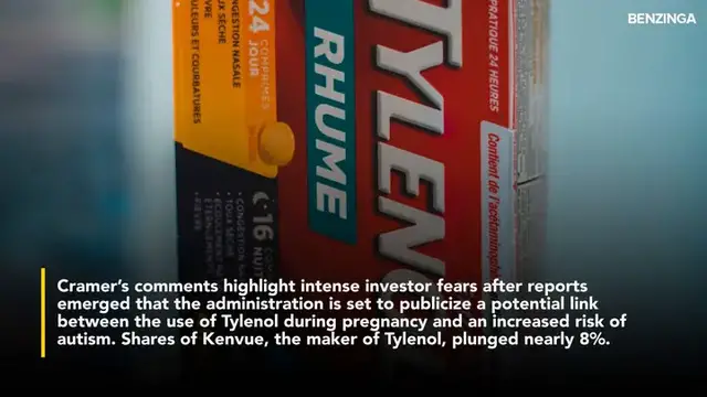 'Video thumbnail for Jim Cramer Says Trump Is Creating 'A Nightmare' For Kenvue As President Links Tylenol With Autism'