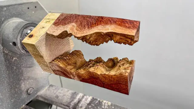 Video thumbnail for Woodturning the coolest COFFEE mug