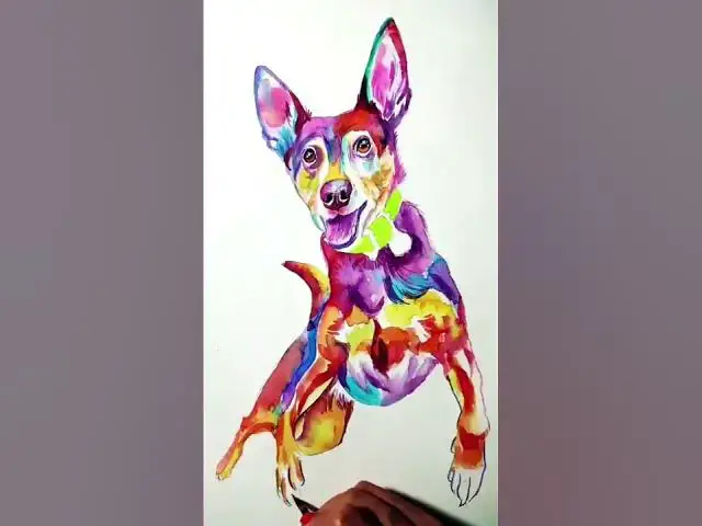 Video thumbnail for Puppy Paintings🐶#shorts