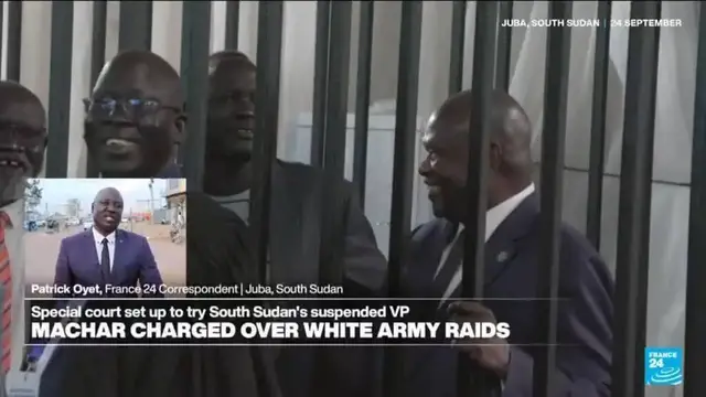 'Video thumbnail for Special court to try South Sudan's Riek Machar on murder and treason charges'