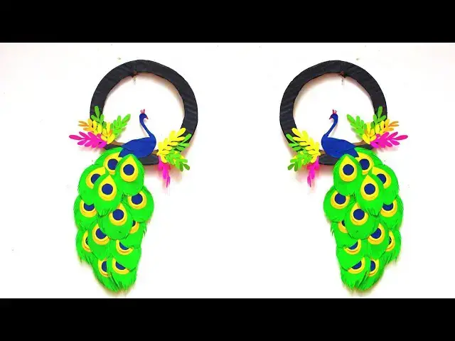 Video thumbnail for DIY Paper peacock craft