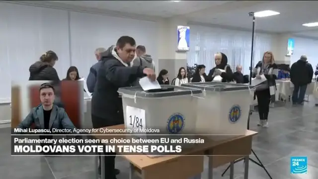 Video thumbnail for Disinformation efforts intensified ahead of Sunday’s vote: Moldova’s cybersecurity agency chief