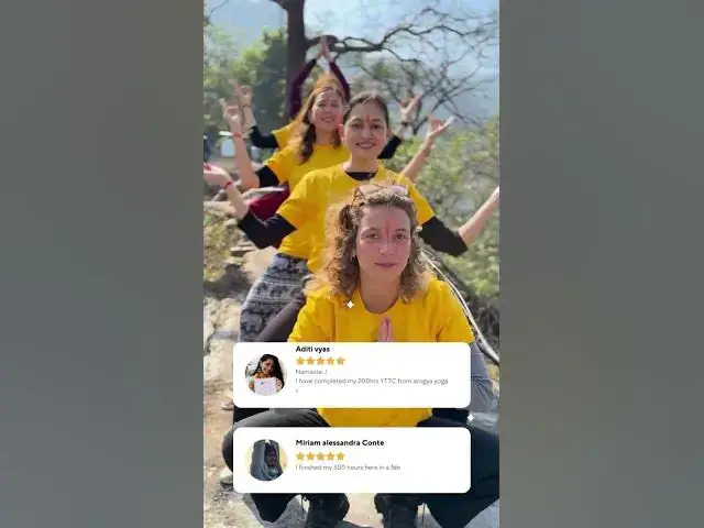 'Video thumbnail for Yoga Teacher Training Rishikesh Students Review #yoga #yogateachertraining #yogaalliance'
