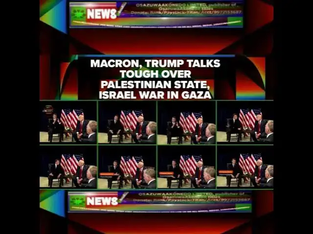 Video thumbnail for Macron, Trump Talks Tough Over Palestinian State, Israel War In Gaza