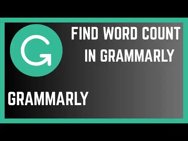 'Video thumbnail for How To Find Word Count In Grammarly'