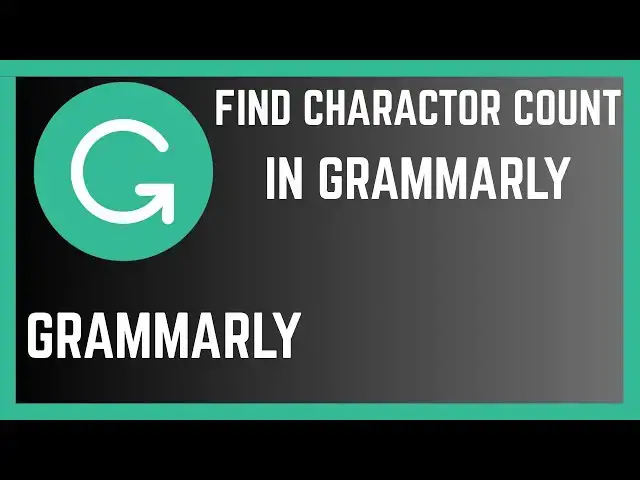 'Video thumbnail for How To Find Character Count On Document In Grammarly'